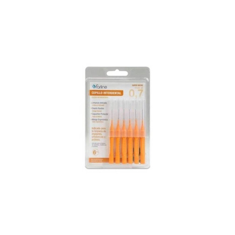 CEPILLO INTERDENTAL FARLINE SUPER MICRO 0,7 MM 6